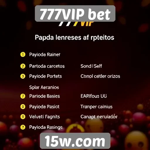 Métodos de pagamento aceitos no 777VIP bet